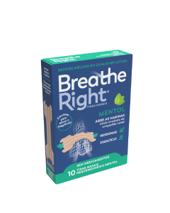 Breathe Right Mentol Tiras Nasais Pequeno/Médio 10un.