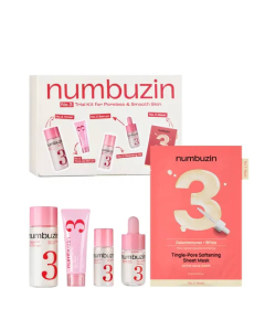 Numbuzin No.3 Trial Kit Suavizante e Minimizador de Poros