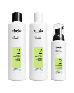 Nioxin System 2 Loyalty Kit Cabelos Finos Shampoo 300ml + Condicionador 300ml + Tratamento 100ml