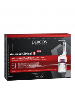 Dercos Aminexil Clinical 5 Ampolas Tratamento Antiqueda Homem-21un.