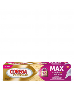 Corega Max Fixação+Conforto Creme Próteses Dentárias 40g