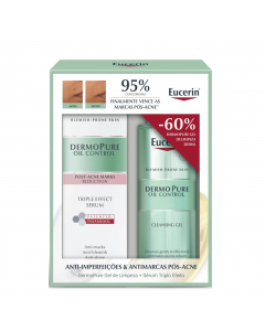 Eucerin Dermopure Kit Gel limpeza + Sérum Triple Effect