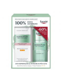 Eucerin Dermopure Oil Control Kit Gel Limpeza + Fluido Protetor FPS30