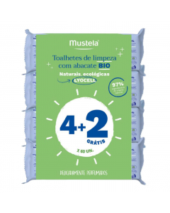 Mustela BIO Toalhetes de Limpeza Lyocell 6x60un.