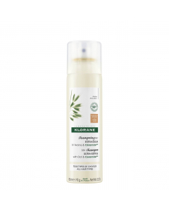 Klorane Shampoo Seco Leite de Aveia e ceramida Cabelos Castanhos 150ml