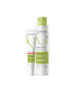 A-Derma Coffret Biology Pele Rosácea Creme + Água Micelar