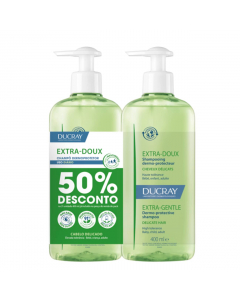 Ducray Extra Doux Duo Shampoo Extra Suave 2x400ml
