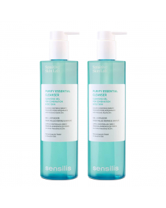 Sensilis Purify Essential Cleanser Pack Gel Limpeza Purificante 2x400ml