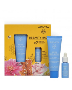 Apivita Aqua Beelicious Coffret Beeauty Buzz Gel-Creme + Sérum