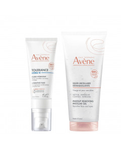 Avène Tolerance Pack Hydra-10 Fluido Oferta Gel Desmaquilhante