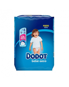 Dodot Bebé Seco T6 Fraldas +13kg 22unid.