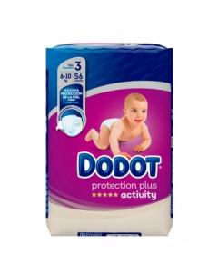 Dodot Activty T3 Fraldas 6-10kg 56unid.