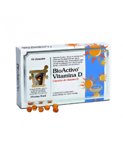 Bioactivo Vitamina D Cápsulas Ossos e Músculos 80un.