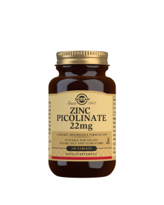 Solgar Picolinato de Zinco 22mg Comprimidos 100un. 