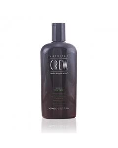American Crew Tea Tree Gel 3-em-1 Shampoo, Condicionador e Gel de Banho 450ml