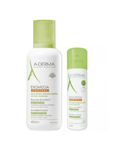 A-Derma Exomega Control Kit Bálsamo oferta Spray Emoliente