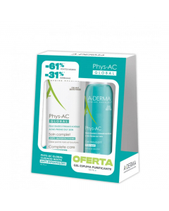 A-Derma Pack Phys-AC Global Cuidado Rosto + Gel Espuma Purificante