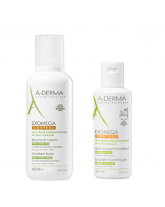 A-Derma Exomega Control Kit Bálsamo oferta Gel de Lavagem
