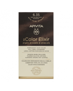 Apivita My Color Elixir Coloração Permanente Cor 6.35 Loiro Escuro Dourado Mogno