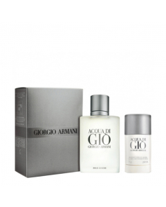 Acqua Di Gio de Giorgio Armani Coffret Perfume Masculino oferta Deo Stick 100+75ml