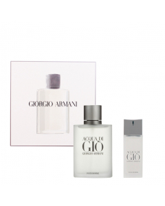 Acqua Di Gio de Giorgio Armani Coffret Perfume Masculino oferta Spray Mini 100+20ml