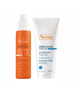 Avène Solar Pack Spray SPF30 Oferta Leite Pós Solar