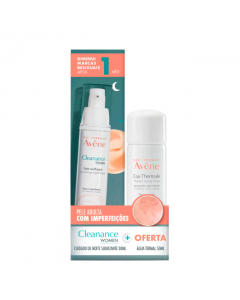 Avène Cleanance Women Noite Kit Creme Noite + Água Termal