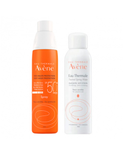 Avène Solar FPS50+ Kit Spray Solar + Água Termal