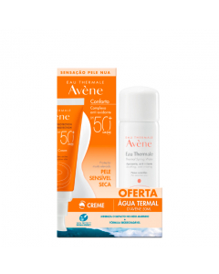 Avène Solar SPF50+ Conforto Kit Creme Solar + Água Termal