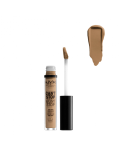 NYX Can't Stop Won't Stop Contour Concealer Corretivo Cor Caramel 3.5ml