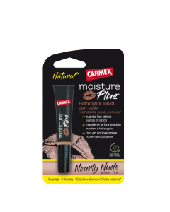 Carmex Moisture Plus Bálsamo Labial Hidratante Cor Nearly Nude