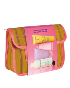 Caudalie Coffret Essenciais de Verão Mousse de Limpeza 50ml + Gel 15ml + Protetor Solar 20ml + Gel de Duche 30ml + Oferta de Bolsa