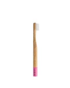 Naturbrush Kids Escova de Dentes Bambu Cor Rosa 1un.