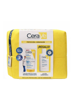 CeraVe Travel Kit Hydra Protetor SPF50+ 75ml + Loção Hidratante 88ml