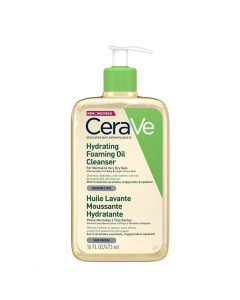 Cerave Hydrating Foaming Oil Cleanser Óleo Creme de Limpeza-473ml
