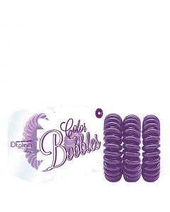 Id Italian Color Bobbles Elástico Cabelo Cor Roxo 3un.