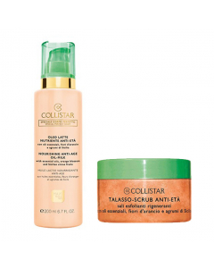 Collistar Hidratante Óleo-Leite Anti-Idade 200ml + Esfoliante Anti-Idade 150gr