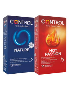 Control Pack Nature Preservativos + Oferta Hot Passion