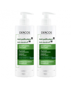 Dercos Duo Shampoo Anticaspa Cabelos Oleosos 2x390ml
