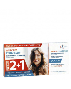 Ducray Anacaps Progressiv Anti-Queda Cápsulas 3x30un.