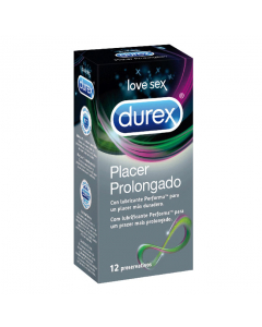 Durex Love Sex Placer Prolongado Preservativos 12un.