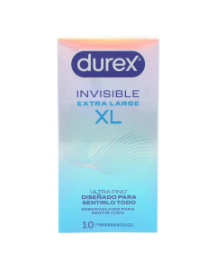 Durex Invisible XL Preservativos 10un.