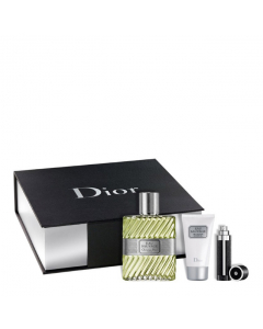 Eau Sauvage Eau de Toilette de Dior Coffret Perfume Masculino oferta Gel Duche + Spray Mini 100+50+3ml