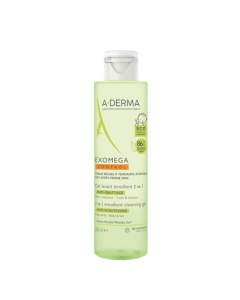 A-Derma Exomega Gel de Limpeza Cabelo e Corpo 200ml