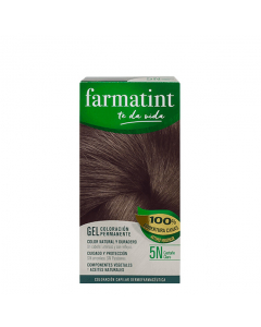 Farmatint Gel Color Coloração Permanente Cor 5N Castanho Claro