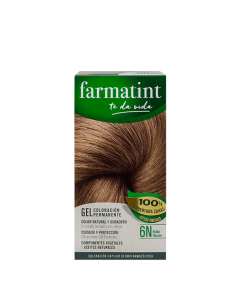 Farmatint Gel Color Coloração Permanente Cor 6N Louro Escuro