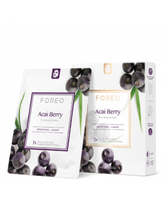 FOREO Sheet Mask Açaí Berry Máscara Revitalizante 3un.