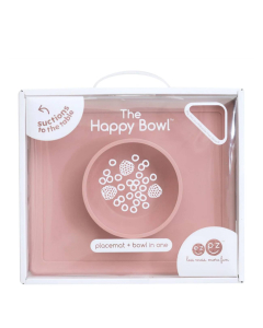 EZPZ Happy Bowl Taça Bebé Cor Rosa Nórdico 1un.
