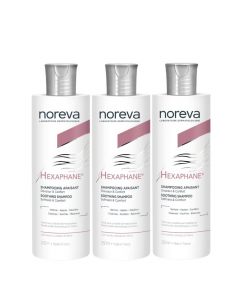 Hexaphane Kit Shampoo Fortificante Apaziguante 3x250ml