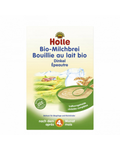 Holle Bio Papa Láctea Trigo Espelta 4M 250g